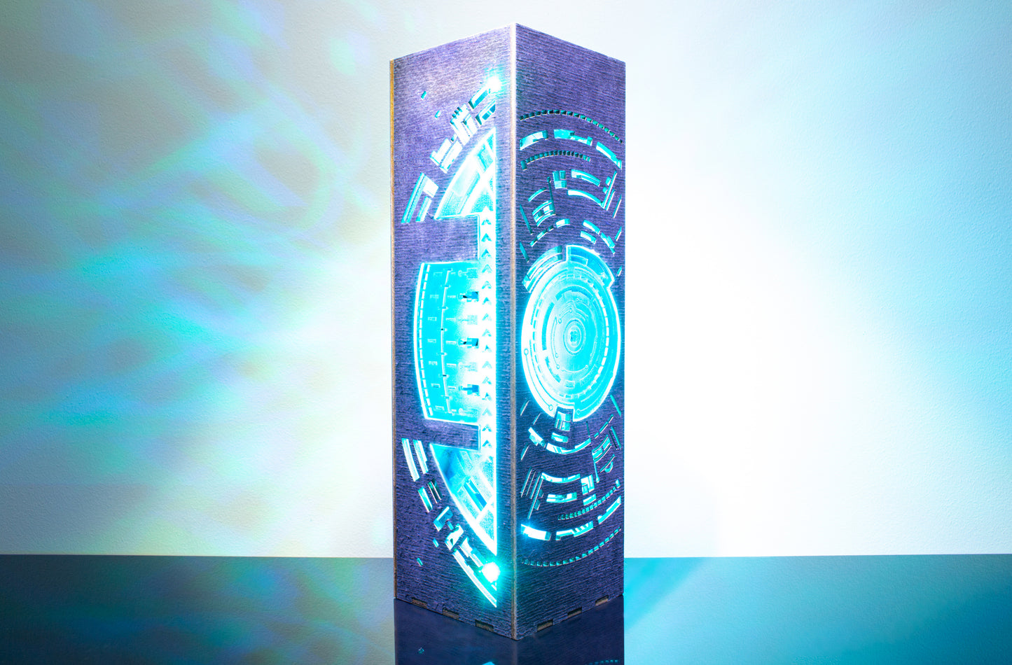 Round Circuit Board Lamp | Cyberpunk Style Night Lamp | Lantern Gift For Programmer Gamer Gaming Room | IT Coding Decoration