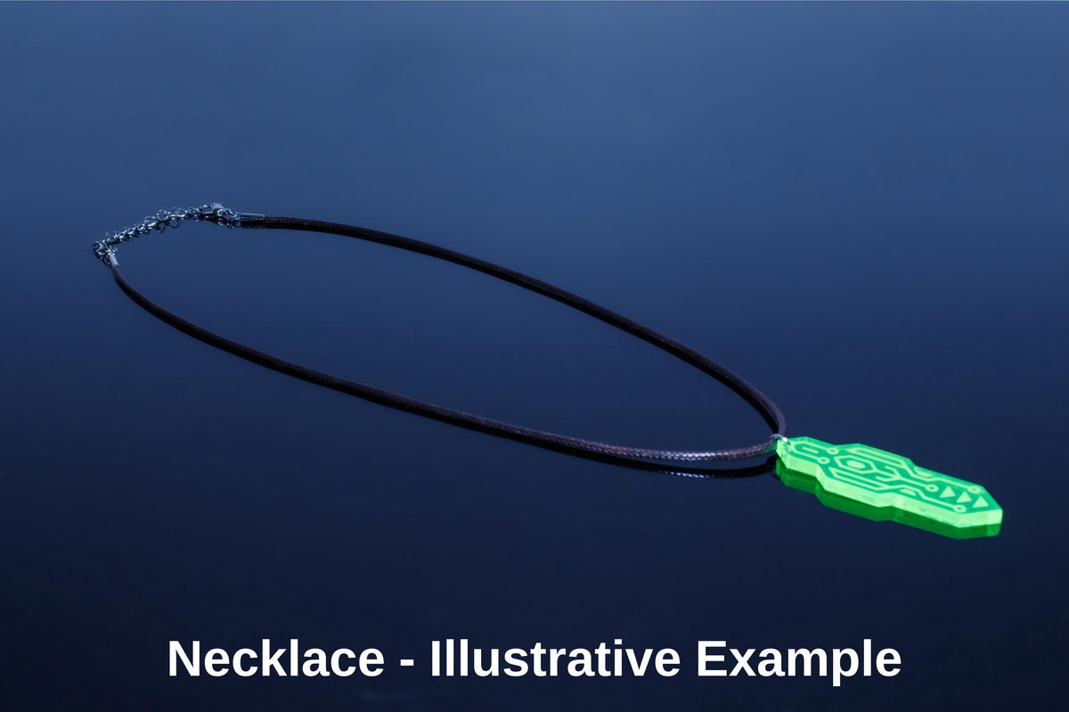 Binary Code Earrings — Neon Green Acrylic