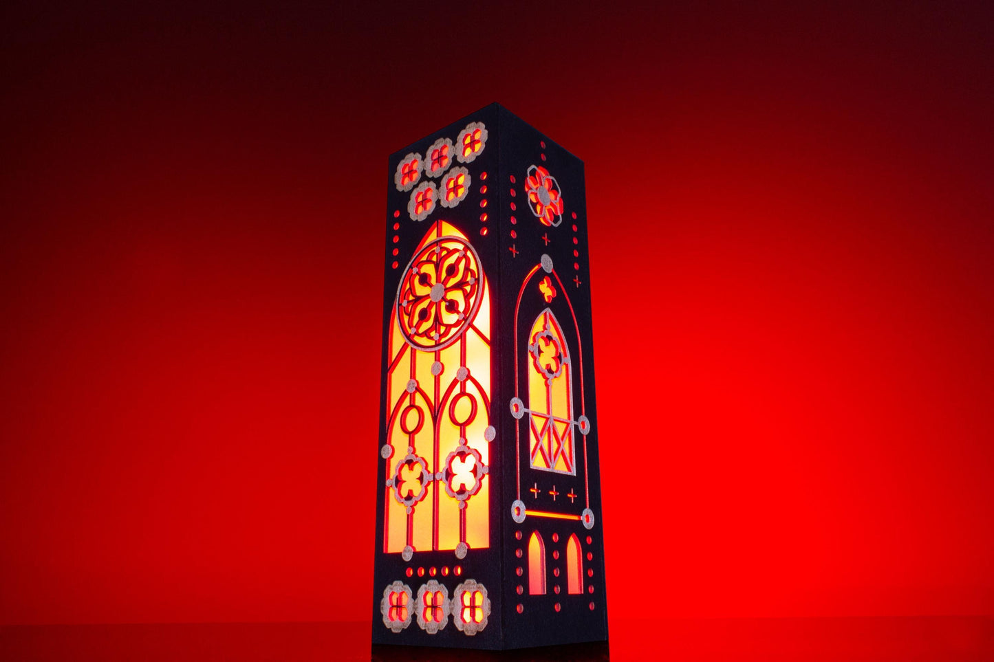 Gothic Stained Glass Lamp — Medieval Light