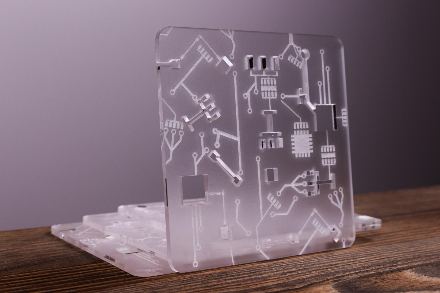 Circuit Board Coaster | Transparent Engraved Coaster