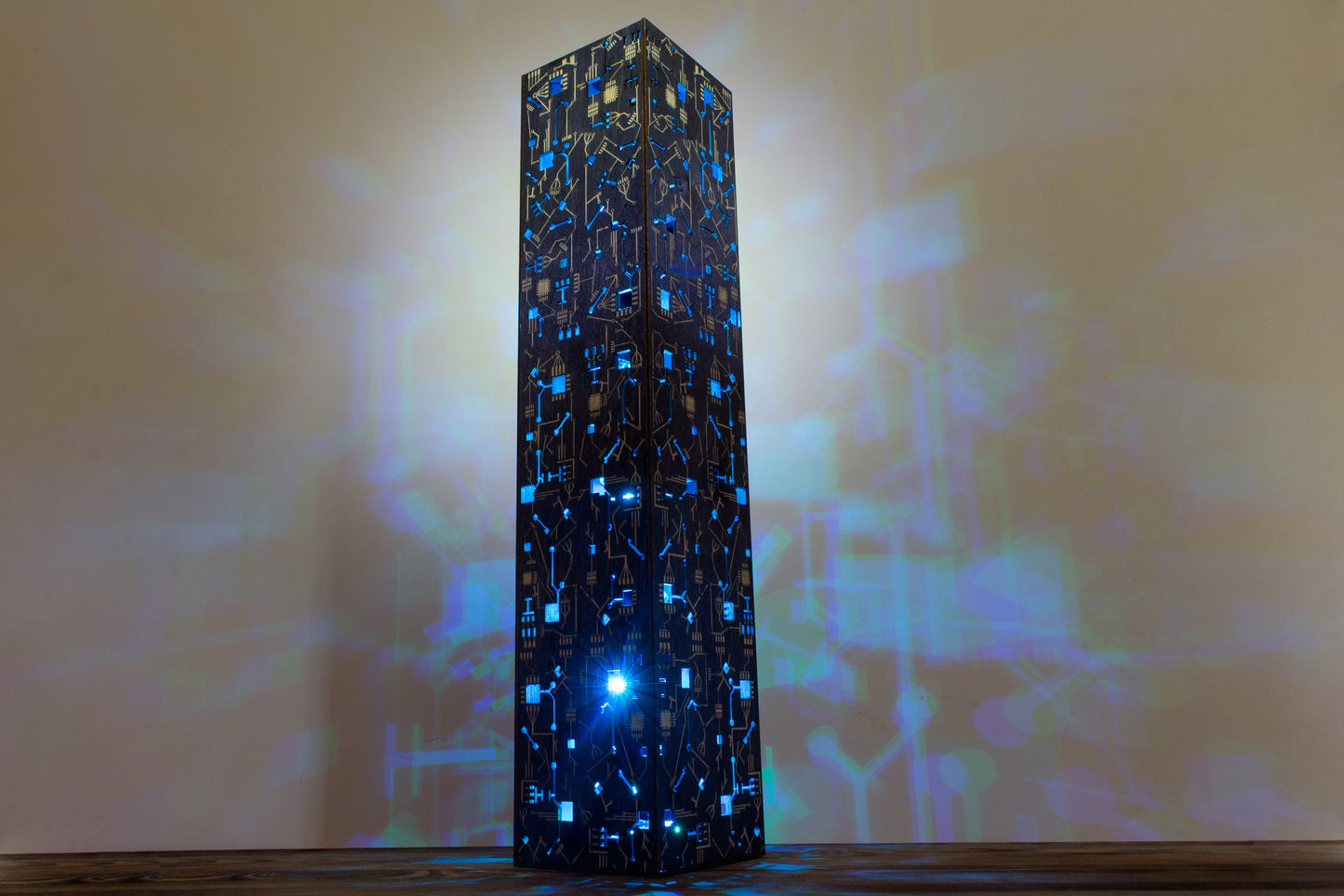 Cyberpunk XXL Large Night Lamp | Circuit Board Lamp