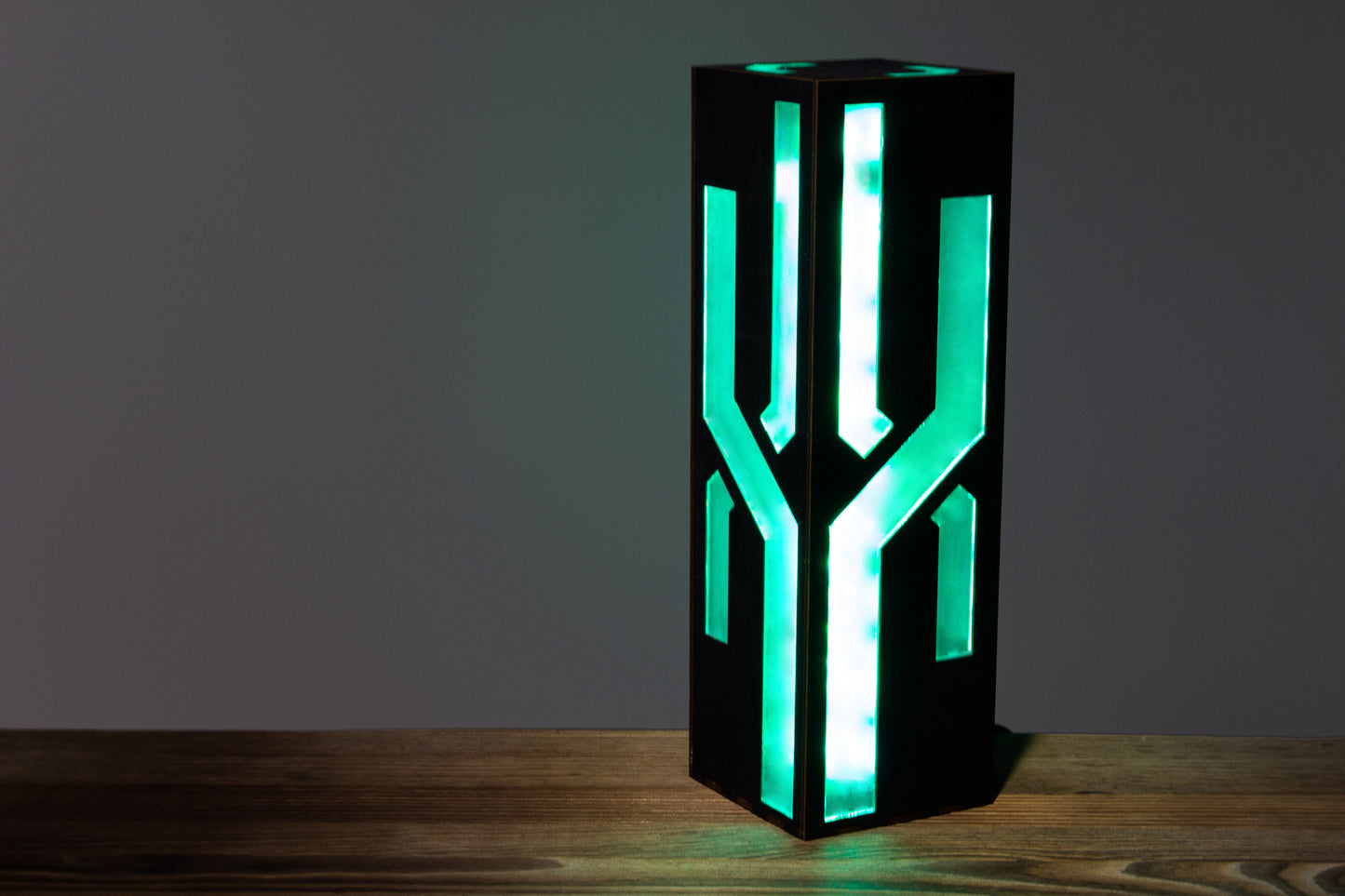 Futuristic Night Lamp | Neon Inclined Lines