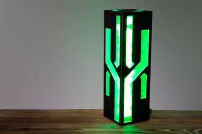 Futuristic Night Lamp | Neon Inclined Lines