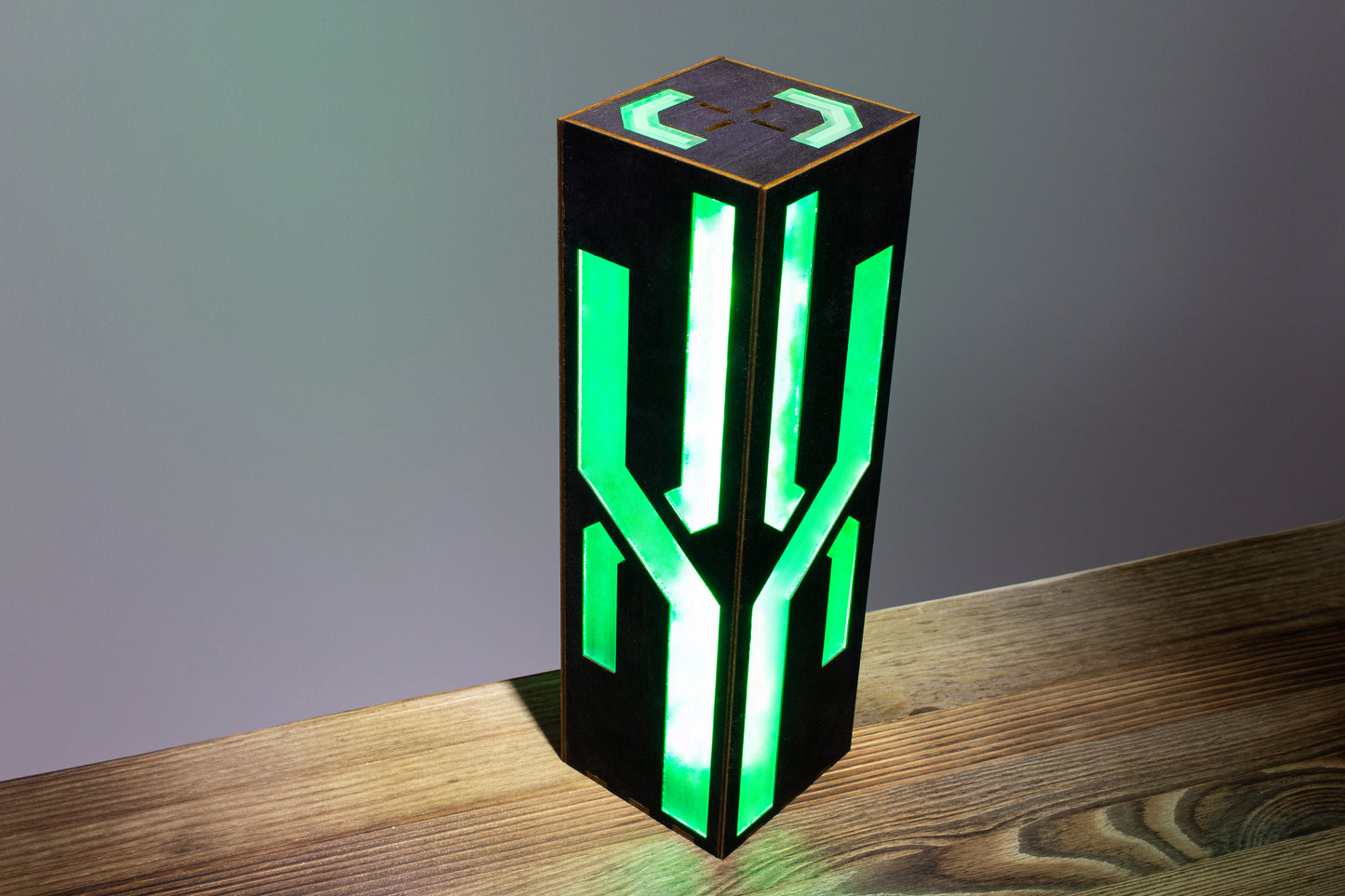 Futuristic Night Lamp | Neon Inclined Lines