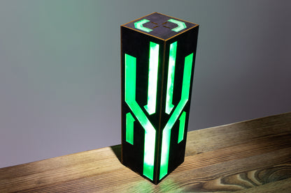 Futuristic Night Lamp | Neon Inclined Lines