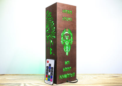 Wooden Tree Of Life Lamp | Celtic, Norse, Viking Mythology LED RGB Night Lamp | Yggdrasil Tree