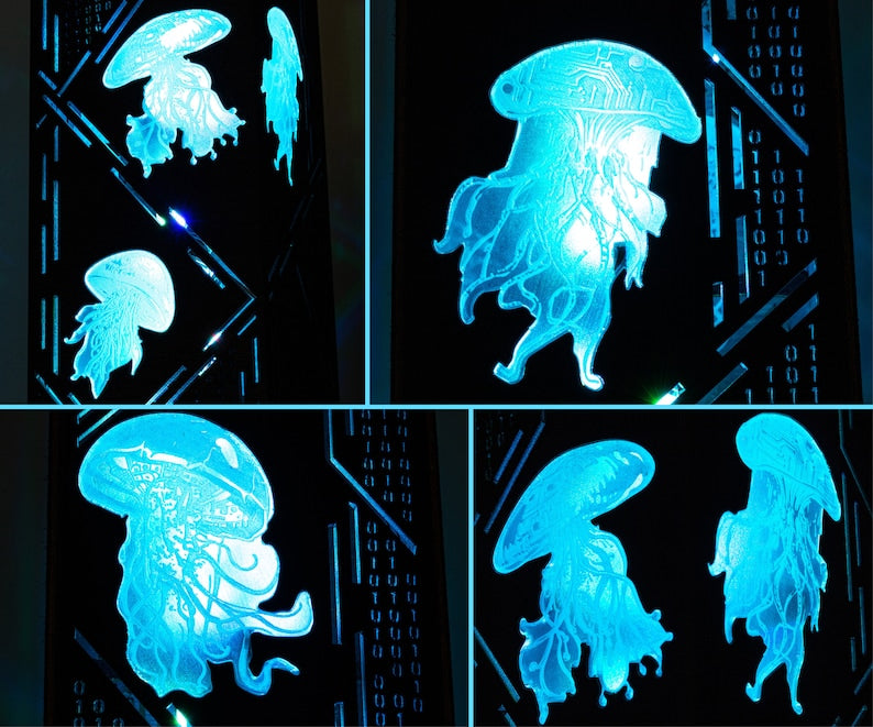 Jellyfish Lamp | Cyberpunk Futuristic Night Lamp