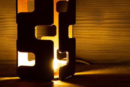 Twisted Linear Shape Lamp | Mayan Style