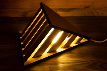 Futuristic Lattice Pyramid Lamp | Futuristic Design