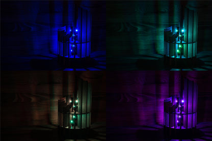 Handmade Spiraled Wood LED Lamp | Handmade