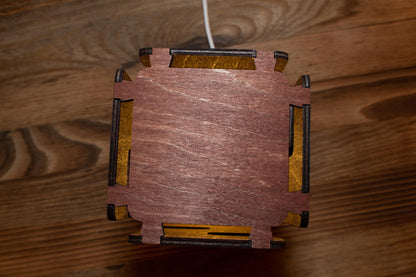 Twisted Linear Shape Lamp | Mayan Style