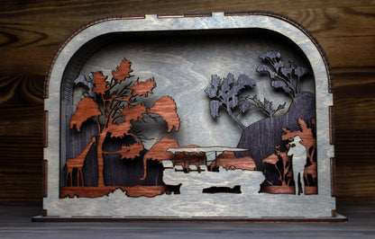 Handmade Safari Shadow Box | Handmade