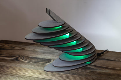 Parametric Wing Lamp — Sculptural Wood Light