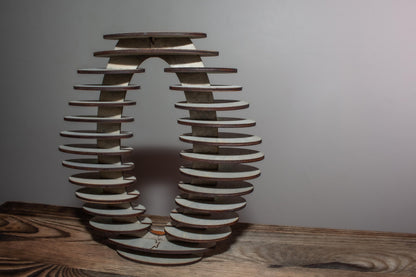 Layered Ellipse Wooden Lamp | Sci-Fi Style