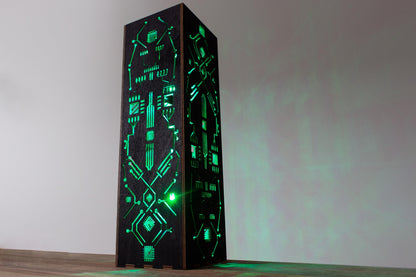 Symmetric Cyber Lamp | Cyberpunk Style