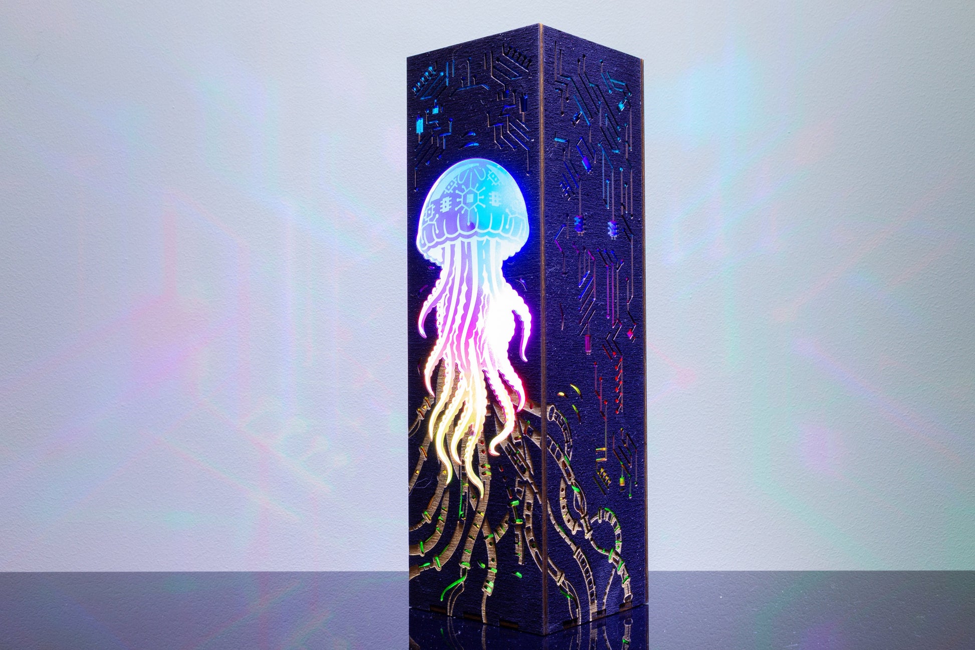 Cybernetic Jellyfish Night Lamp | RGB LED