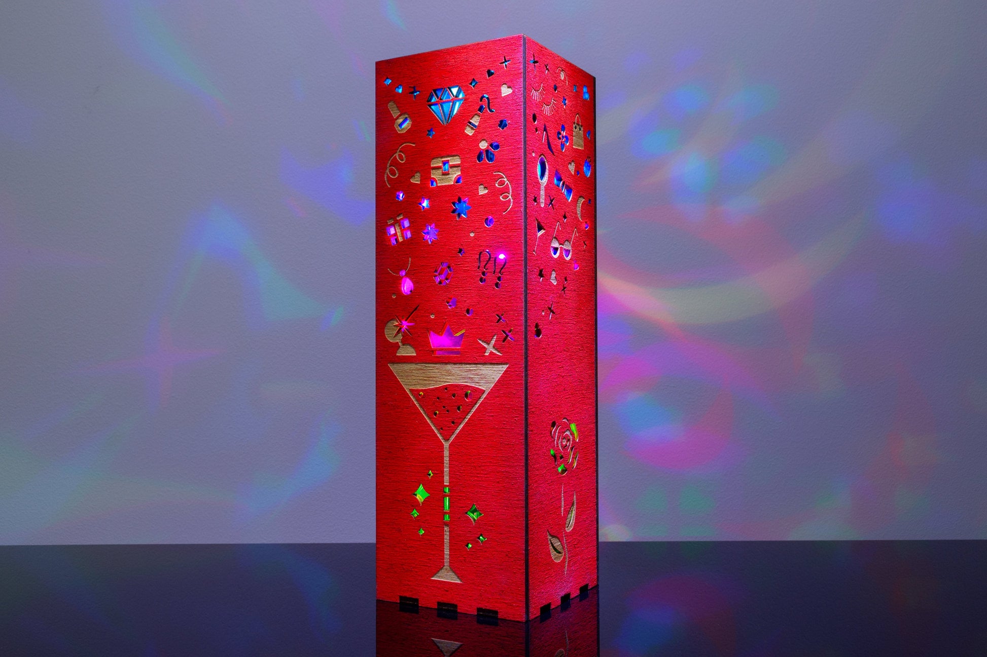 Stylish Red Night Lamp | RGB LED