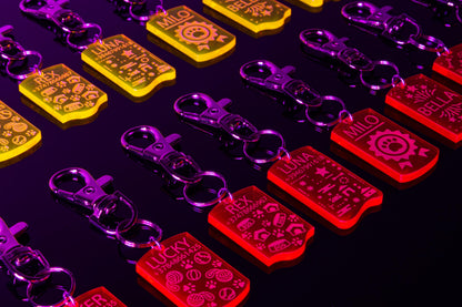 Customizable UV Glow Dog ID Tag | Personalized