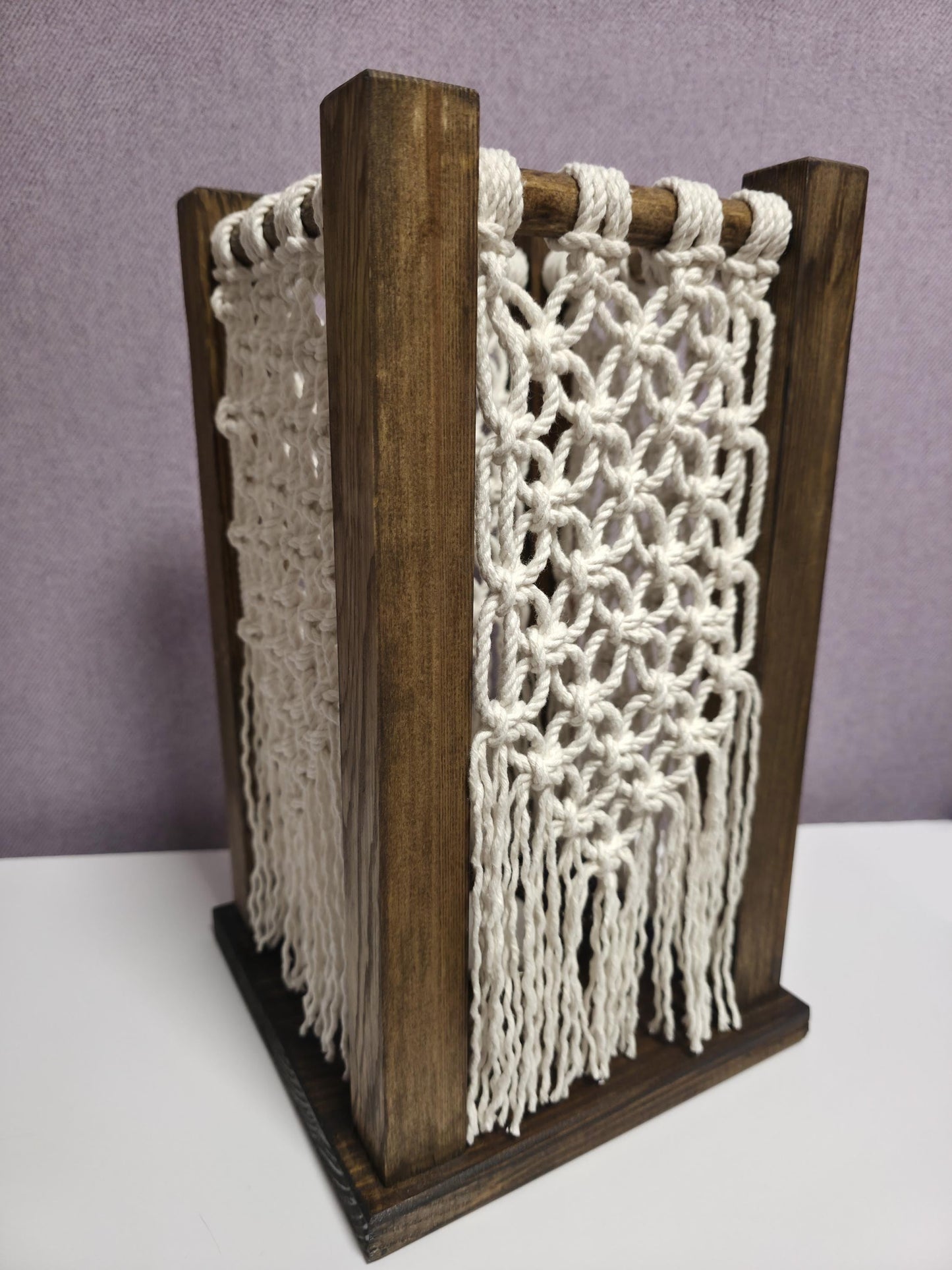 Cozy Macrame Table Lamp | Bohemian Style