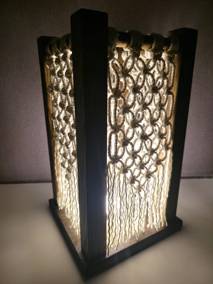 Cozy Macrame Table Lamp | Bohemian Style
