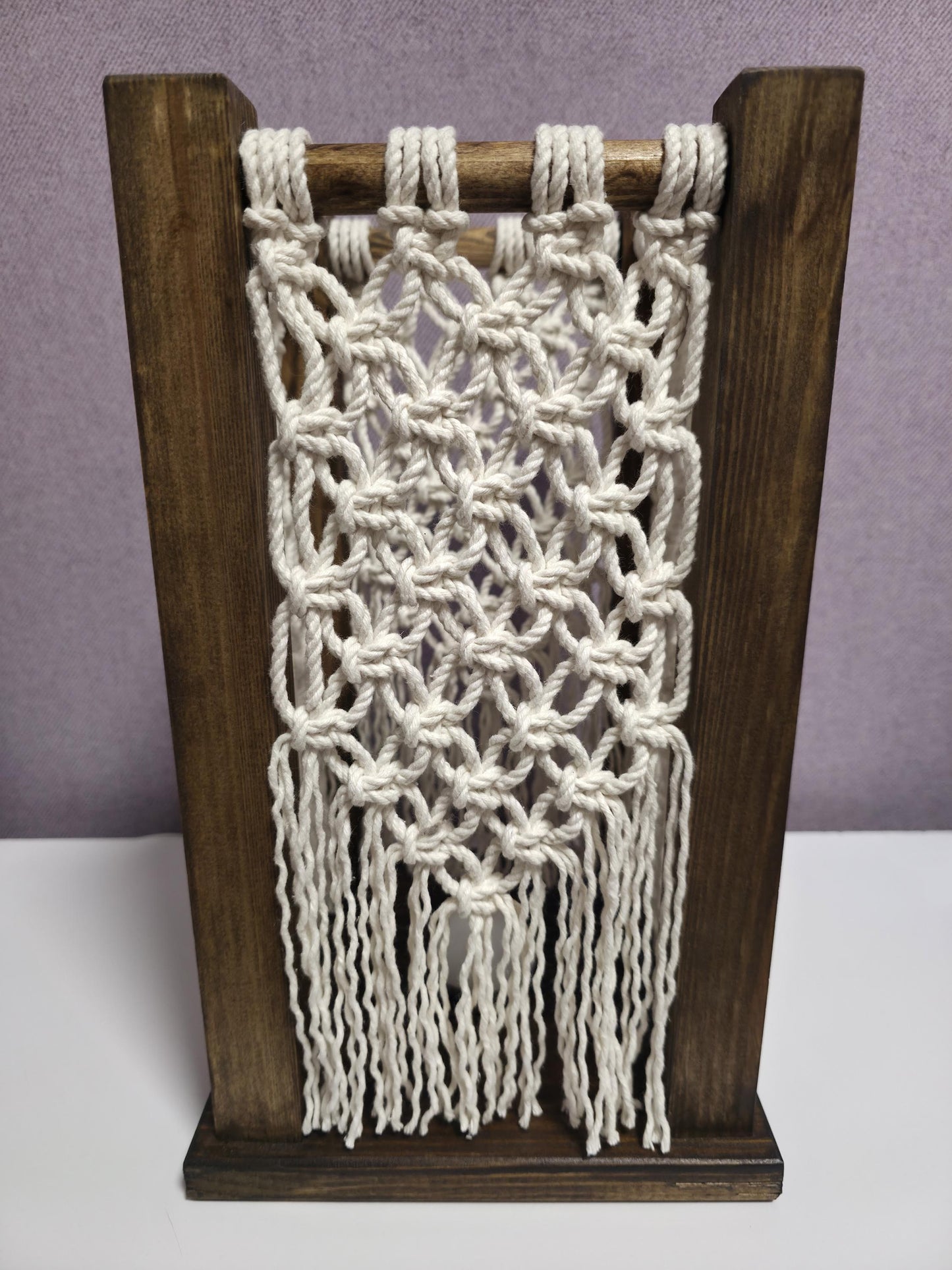 Cozy Macrame Table Lamp | Bohemian Style