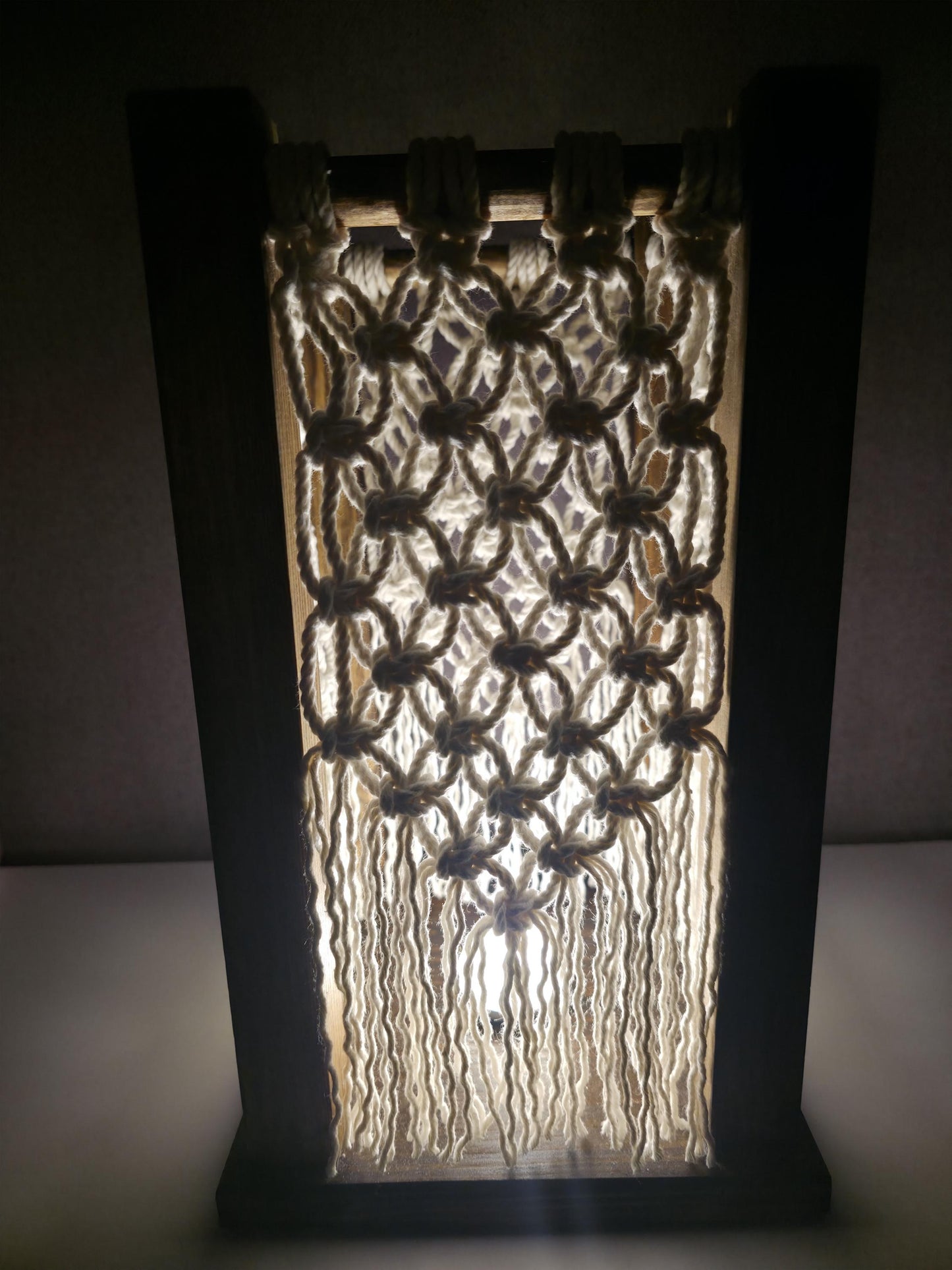 Cozy Macrame Table Lamp | Bohemian Style