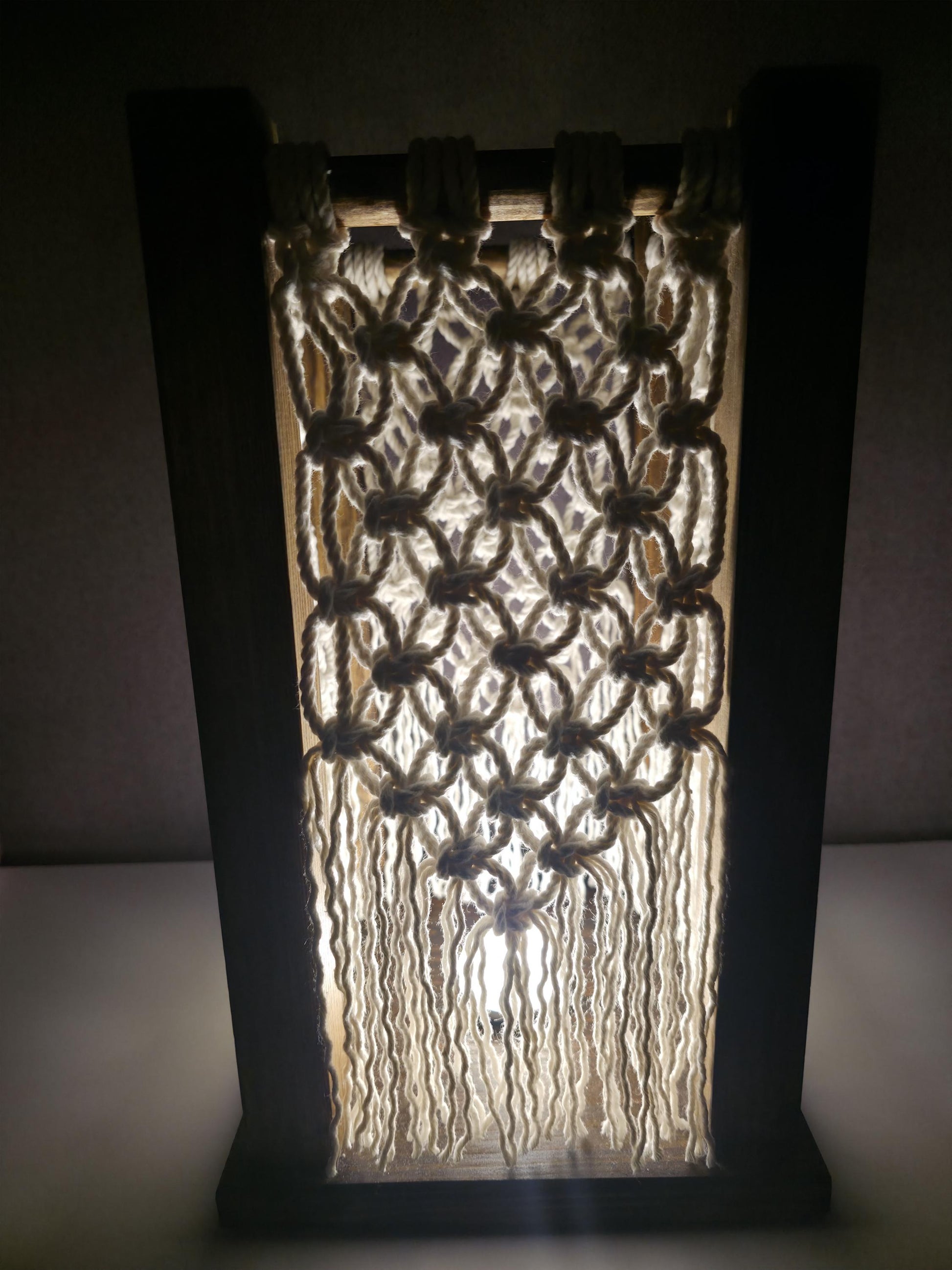 Cozy Macrame Table Lamp | Bohemian Style