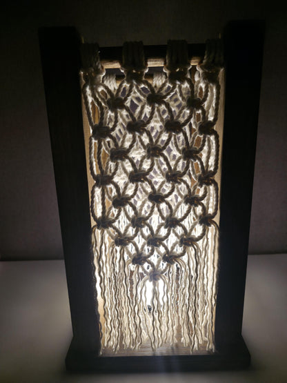 Cozy Macrame Table Lamp | Bohemian Style
