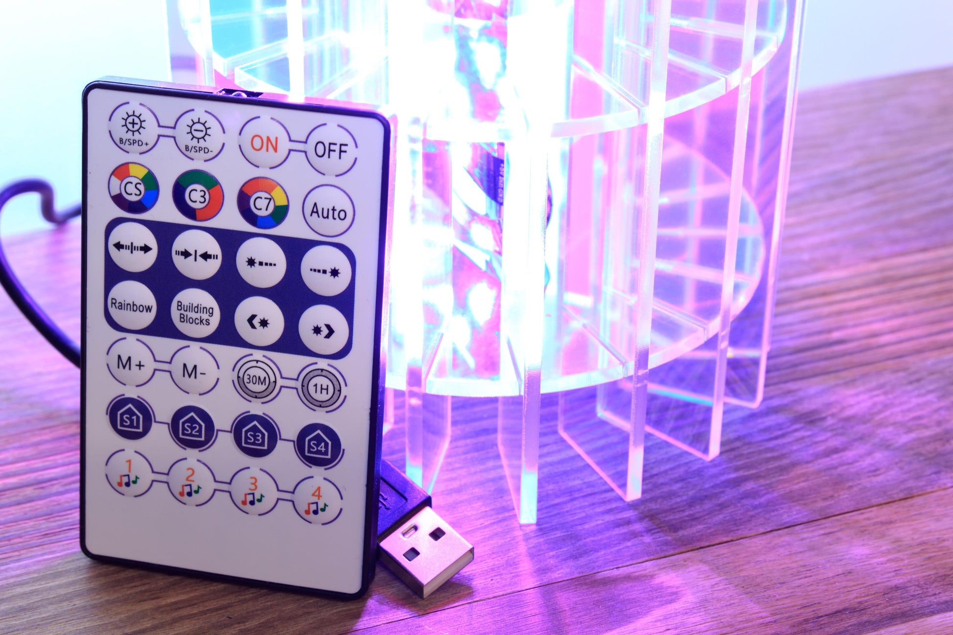 Iridescent Color Changing Lamp | Sci-Fi Style