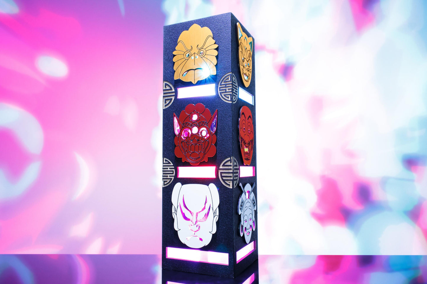 Kabuki Masks Lamp | Japanese Style