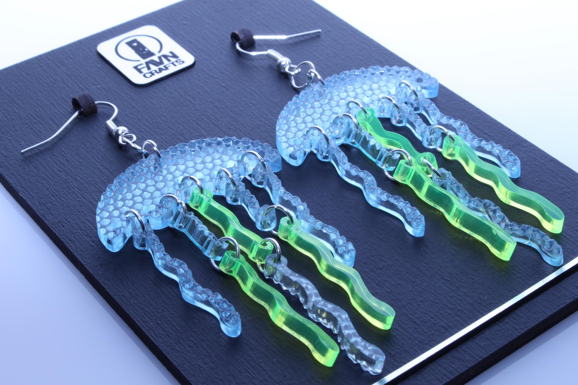 Colorful Partying Jellyfish Earrings | Handmade