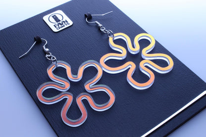 Groovy Acrylic Flower Earrings | Rave Style