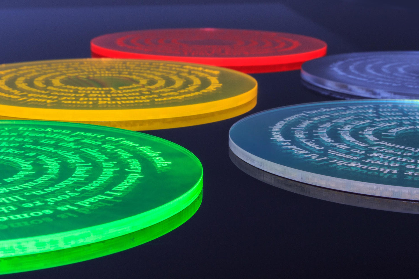 Custom Song Lyric Neon Coaster | Custom