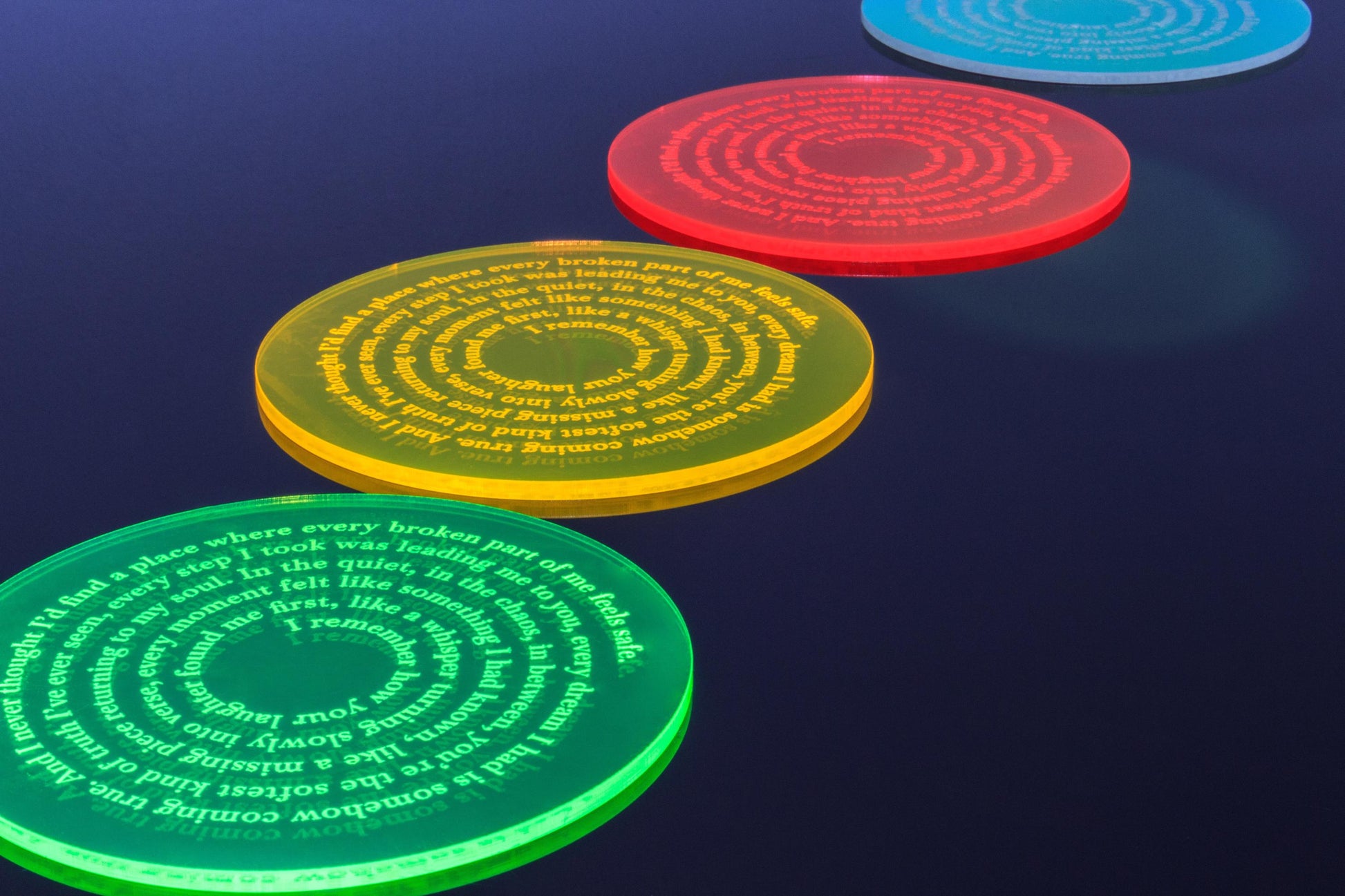Custom Song Lyric Neon Coaster | Custom