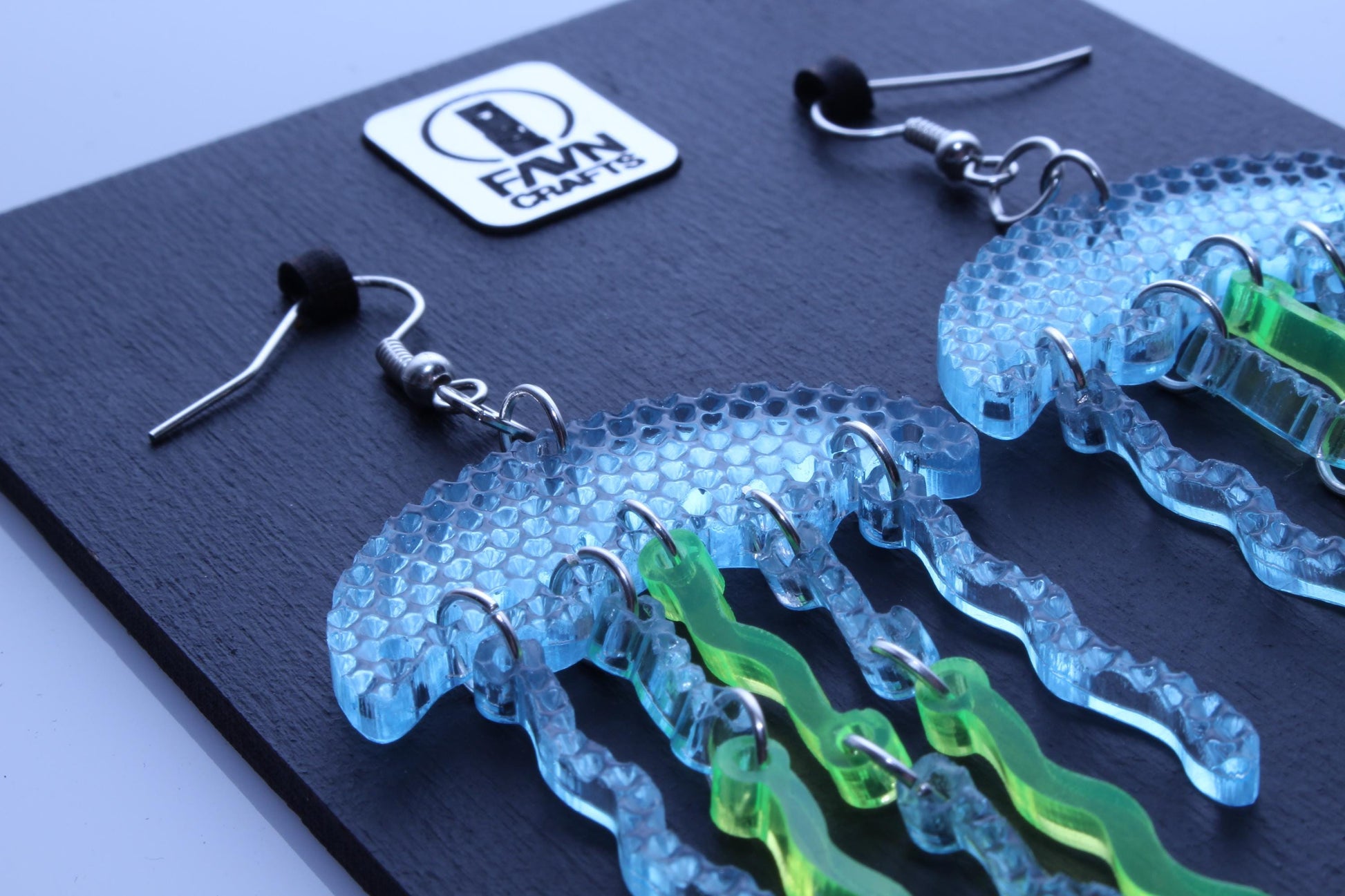 Colorful Partying Jellyfish Earrings | Handmade