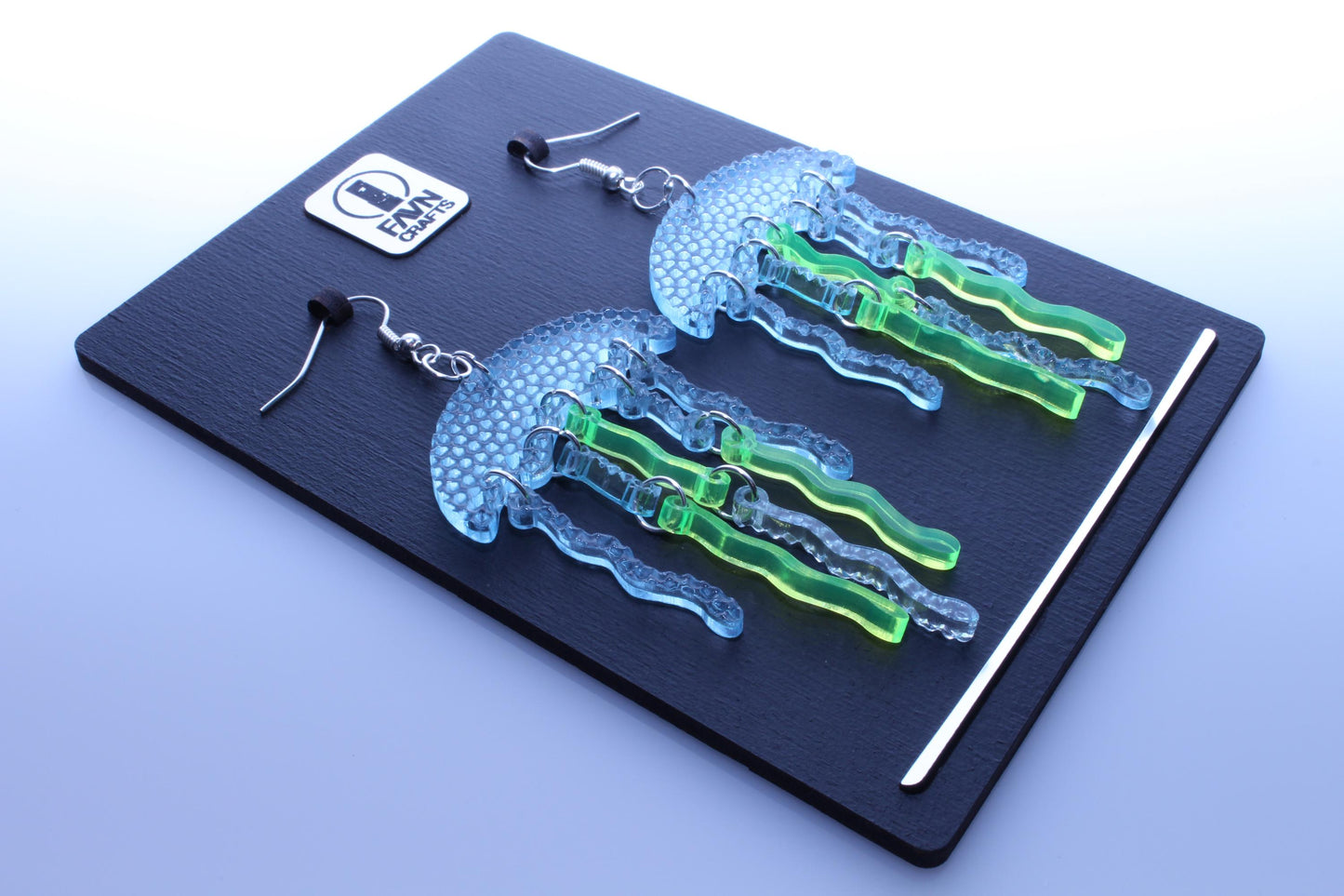 Colorful Partying Jellyfish Earrings | Handmade