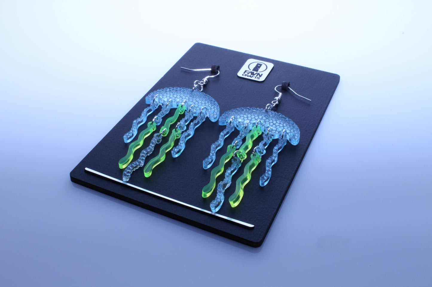 Colorful Partying Jellyfish Earrings | Handmade