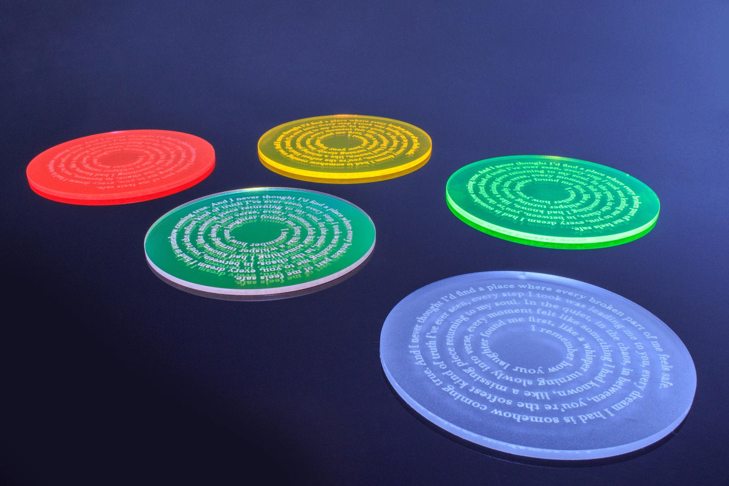 Custom Song Lyric Neon Coaster | Custom
