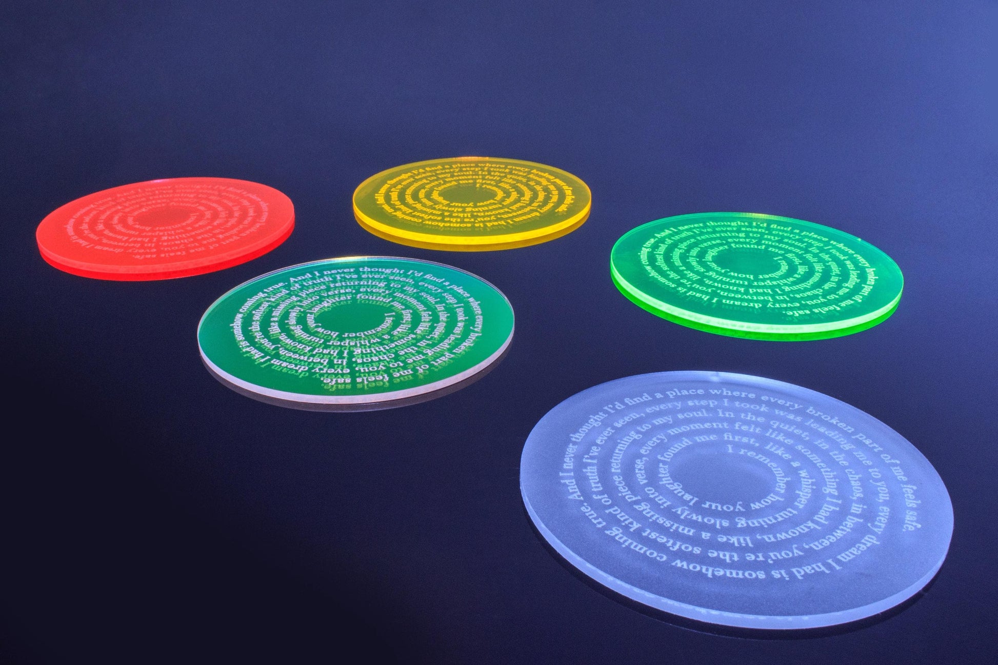 Custom Song Lyric Neon Coaster | Custom