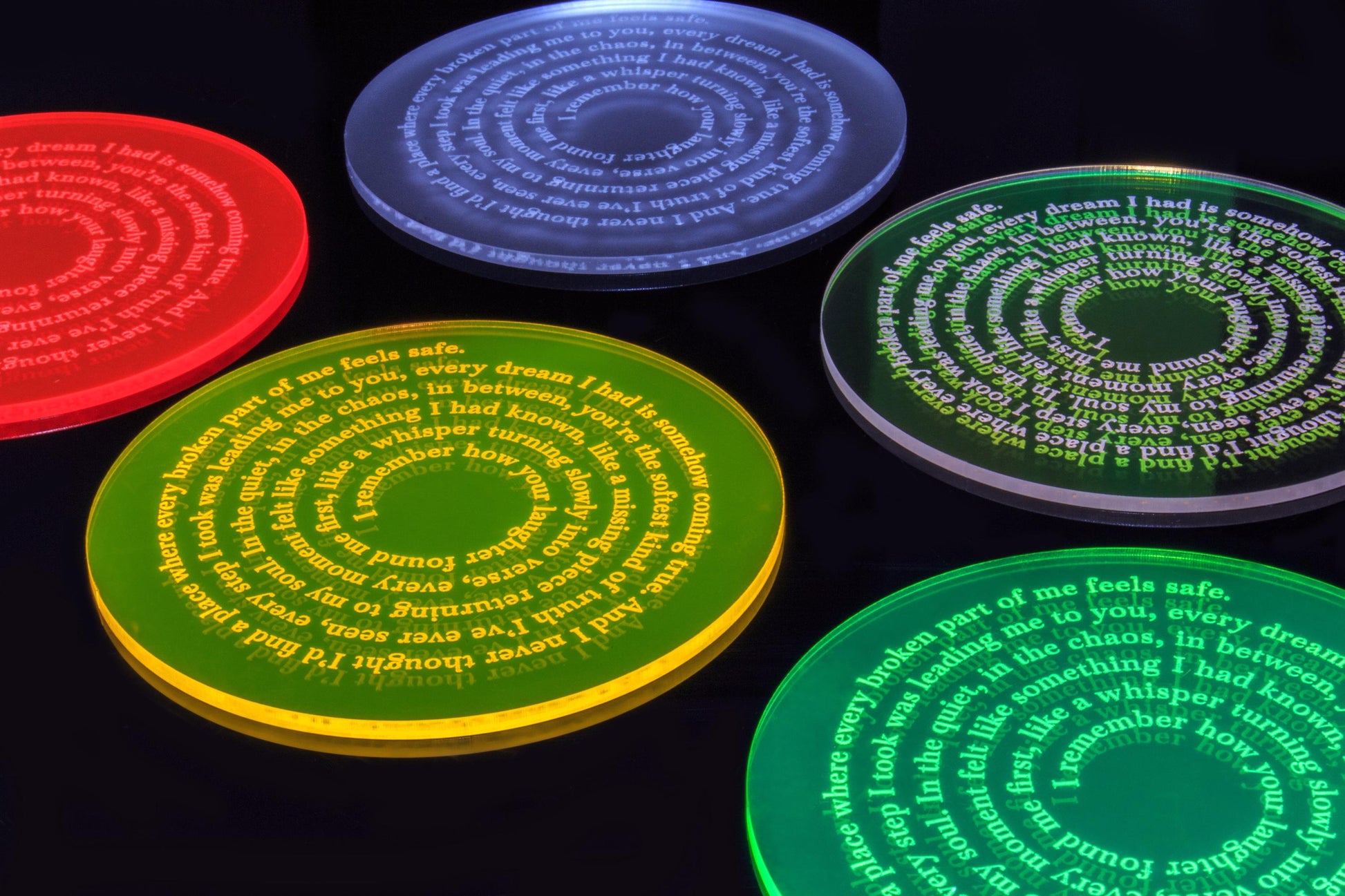 Custom Song Lyric Neon Coaster | Custom