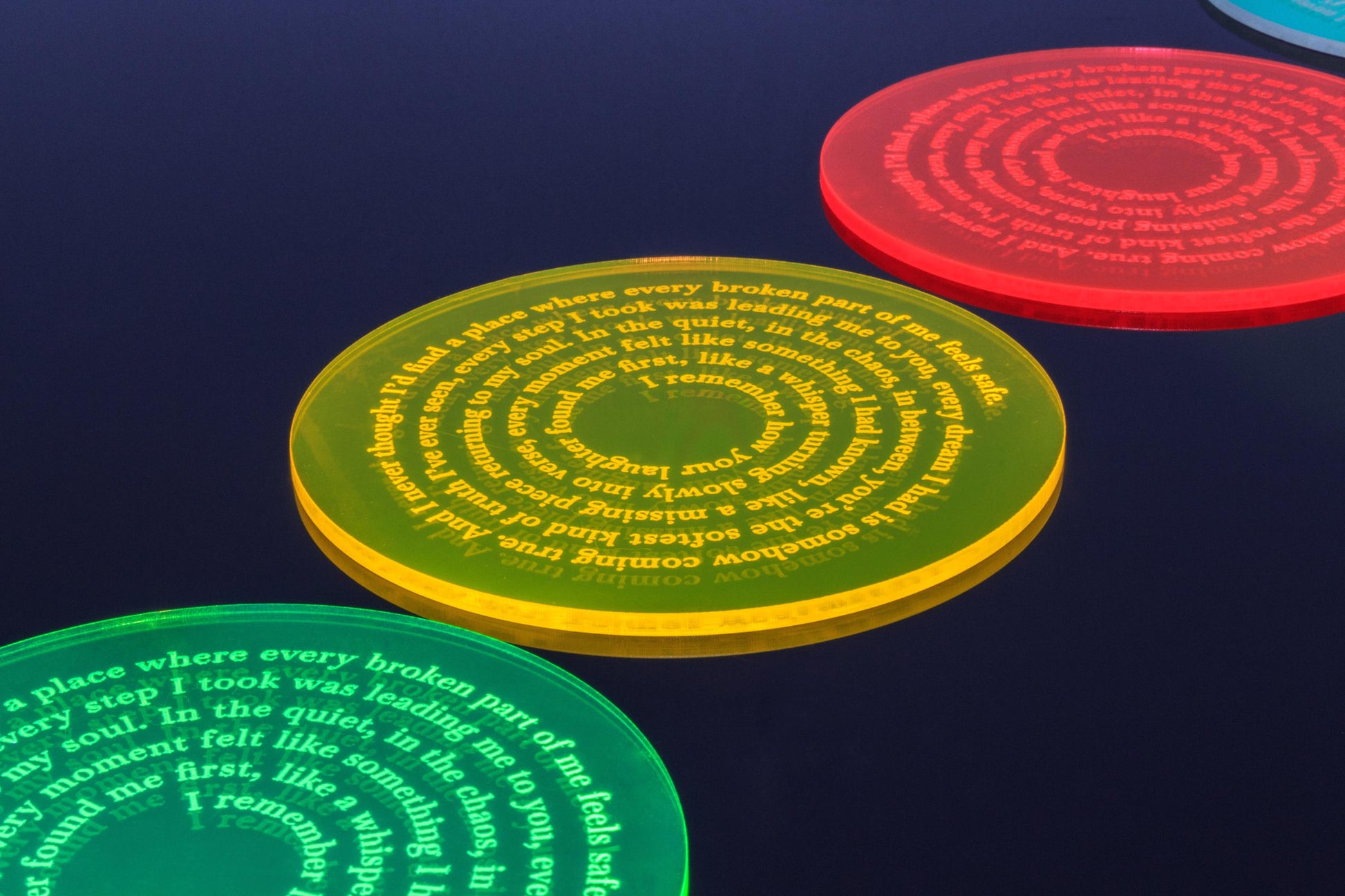 Custom Song Lyric Neon Coaster | Custom