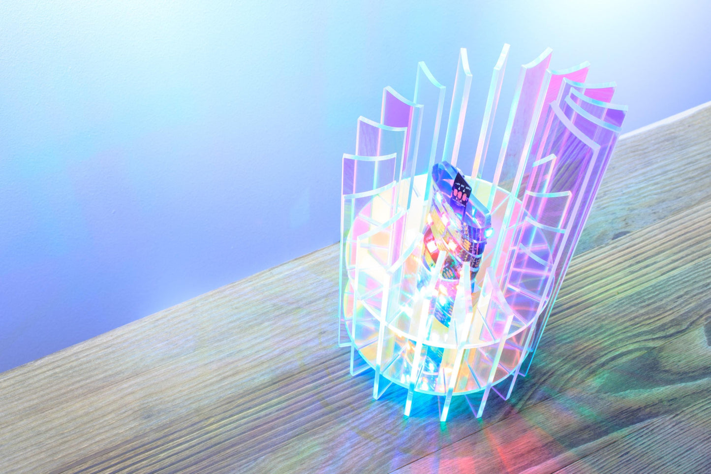 Iridescent Color Changing Lamp | Sci-Fi Style
