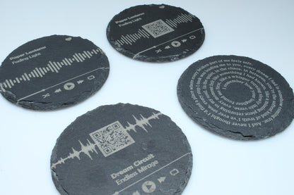 Custom Song Lyric Stone Coaster | Custom