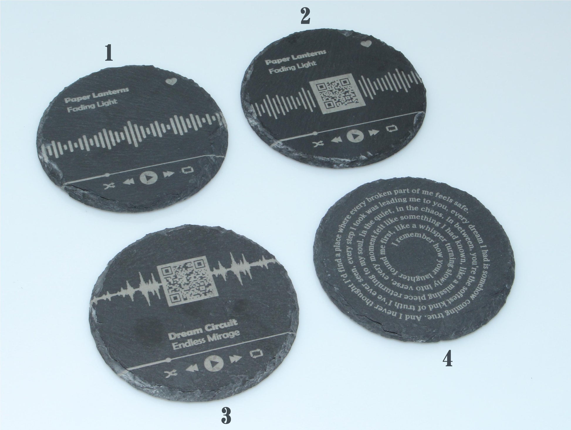 Custom Song Lyric Stone Coaster | Custom