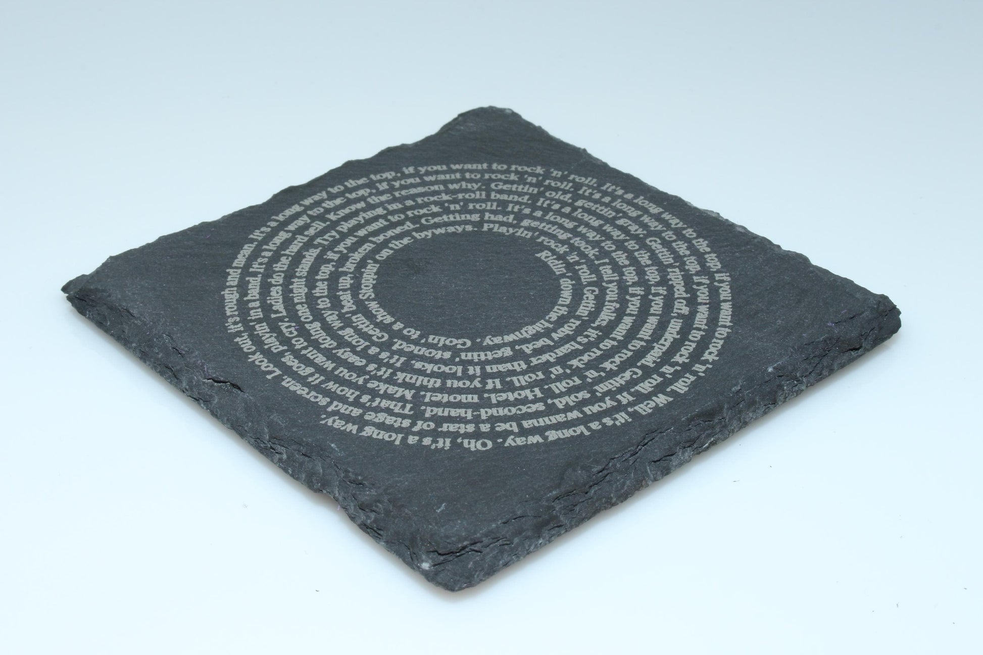 Custom Song Lyric Stone Coaster | Custom