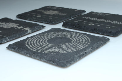Custom Song Lyric Stone Coaster | Custom