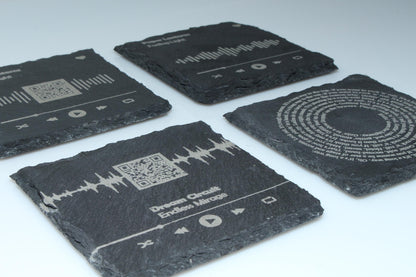 Custom Song Lyric Stone Coaster | Custom