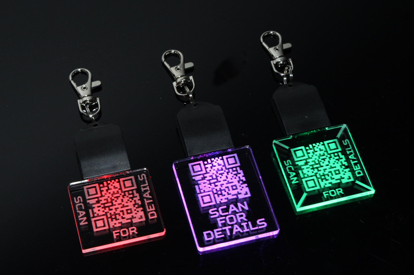 Personalized QR Code LED Keychain | Personalized