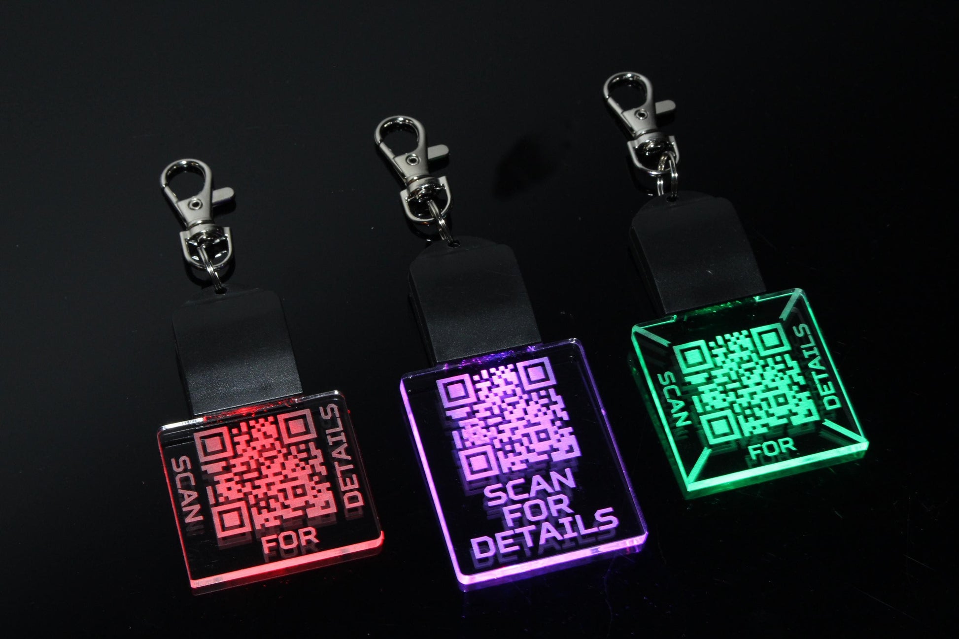 Personalized QR Code LED Keychain | Personalized
