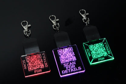 Personalized QR Code LED Keychain | Personalized